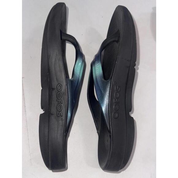 OOFOS Ooriginal Recovery Sandal Thong Flip Flops Multicolor Shoe Womens 11 EU 42 - Picture 3 of 6